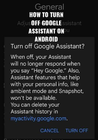How to Turn Off Google Assistant on Android 12