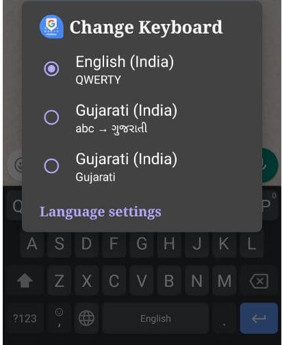 Quickly switch keyboard language on Android 10
