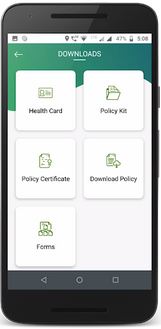 Religare Health insurance app for Android