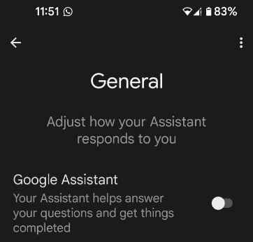 Turn Off Google Assistant on Android Smartphones
