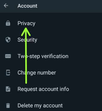 WhatsApp Privacy Settings Android phone
