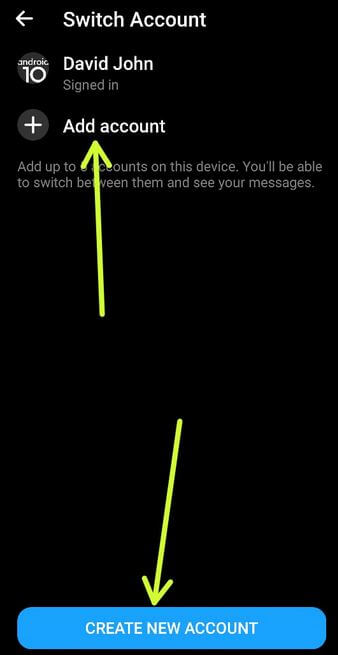 how to add account on fb app