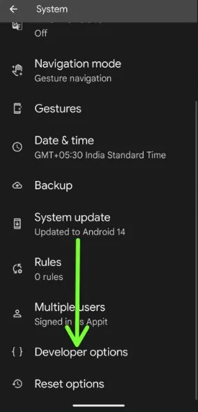 Android 14 Developer Mode