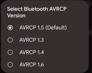 Change Bluetooth AVRCP Version to Fix Pixel Cut Sound when Paired with Car's Bluetooth