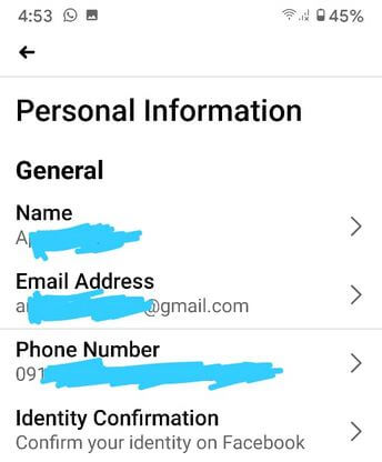 Change Your Email Address on Facebook App Android