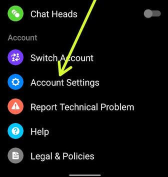 Disable Facebook Face Recognition on Messenger App Android