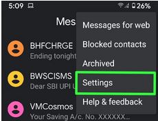 Disable notifications on Android Messages