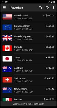 Exhange rates and currency coverter App For Android
