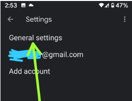 Gmail app dark mode