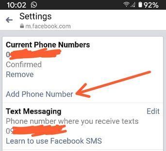 How to Change Phone Number on Facebook in Android