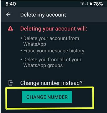 How to Change WhatsApp Number on Android Phone