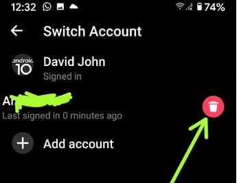 How to Remove Account on Facebook Messenger App