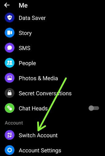 How to Switch Account on Facebook Mobile Messenger App