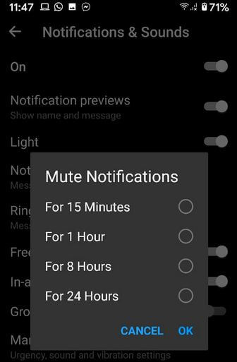 How to Turn Off Notifications on Facebook Messenger Android