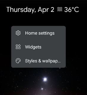 How to Use Pixel 4 Styles and Wallpapers Menu For Android 10