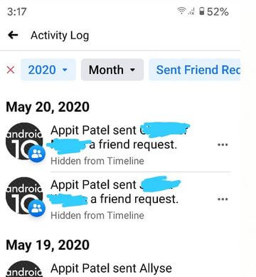 How to cancel a friend request on Facebook App Android Phone