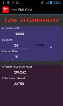 Mortgage EMI Calculator App For Android