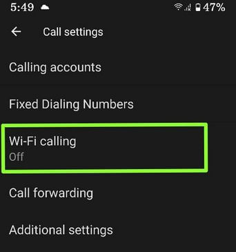 Pixel 2 XL WiFi Calling Android 10