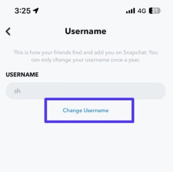Snapchat Change Username on iPhone