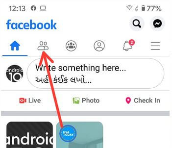 Use Activity log to check Facebook Friend requests on Android