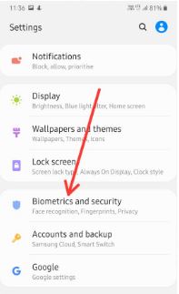 How to change lock screen on Samsung Galaxy A50