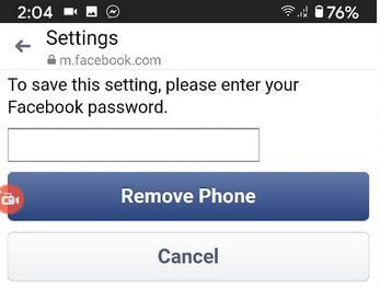 Add and Delete Phone Number From Facebook Messenger on Android