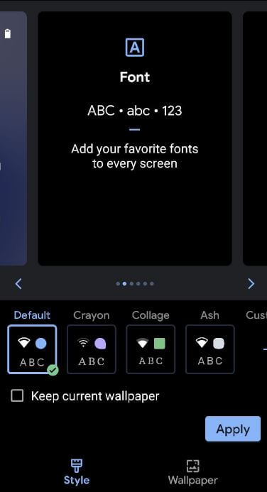 Change Fonts Style on Android 10 OS devices