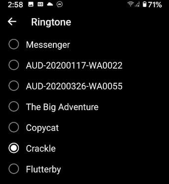 Change Ringtone on Facebook Messenger App Android