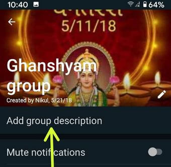 Change Whatsapp Group Discussion on your Android