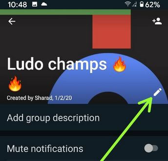 Edit group name on your Android devices