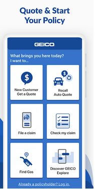GEICO Mobile Car Insurance App For Android