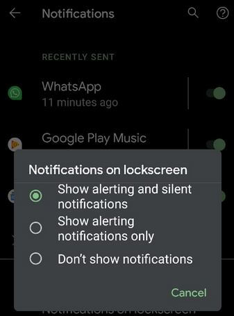 How To Hide Sensitive Notification Content on Android Versions