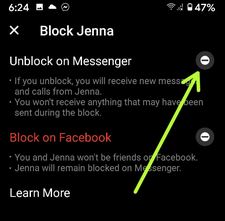 How to Block or Unblock Someone on Facebook Messenger App Android