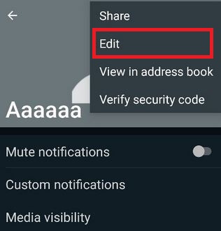 How to Change Contact Name on WhatsApp Android Phone and Tablet