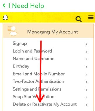 How to Deactivate Snapchat Account on Web