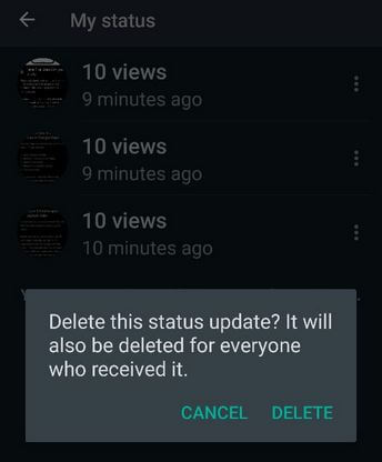 How to Delete WhatsApp Status or Story You Uploaded
