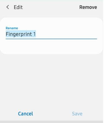 Remove fingerprint on Samsung Galaxy A50