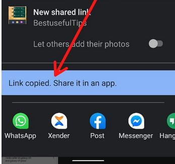 Send a Picture Link on WhatsApp
