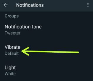 Turn Off WhatsApp Group Vibration