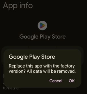 Uninstall Updates of Google Play Store to Fix Error Code 924