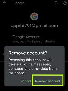 Add or delete Google account from the latest Android phone