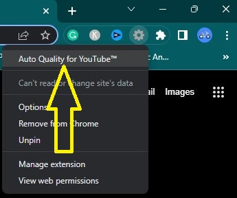 Change Video Quality on YouTube using Extension