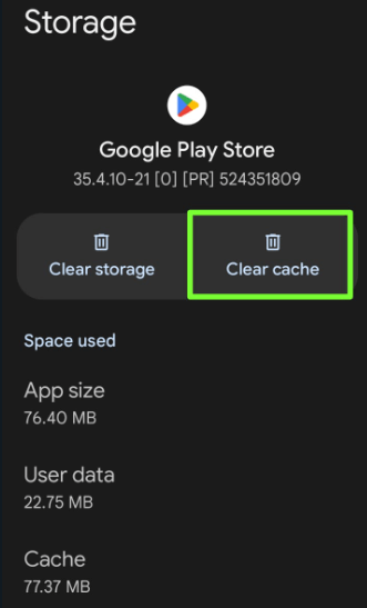 Clear Cache & Clear Data of Google Play Store to Fix Google Play Store Error 500