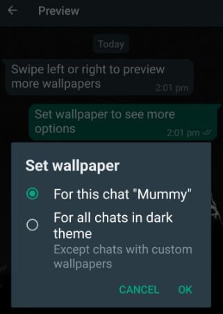 How Can I Set Wallpaper Background for One Contact in WhatsApp
