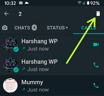 How to Clear WhatsApp Call Logs Android