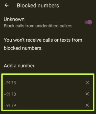 How to See Blocked Number on Android