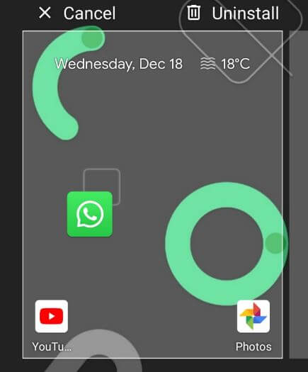 Make a folder on Android 10 home screen