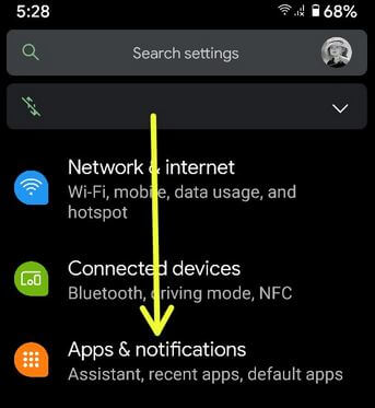 Mute WhatsApp notifications using Apps & notification settings Android