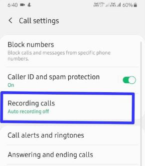 Call recording for Samsung Galaxy A50
