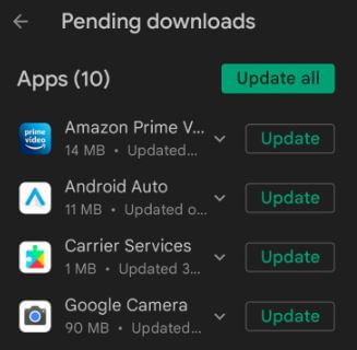 Check for App Update on your Android Phones